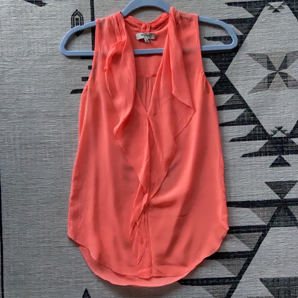 Babaton Silk Ainsley Ruffle Blouse